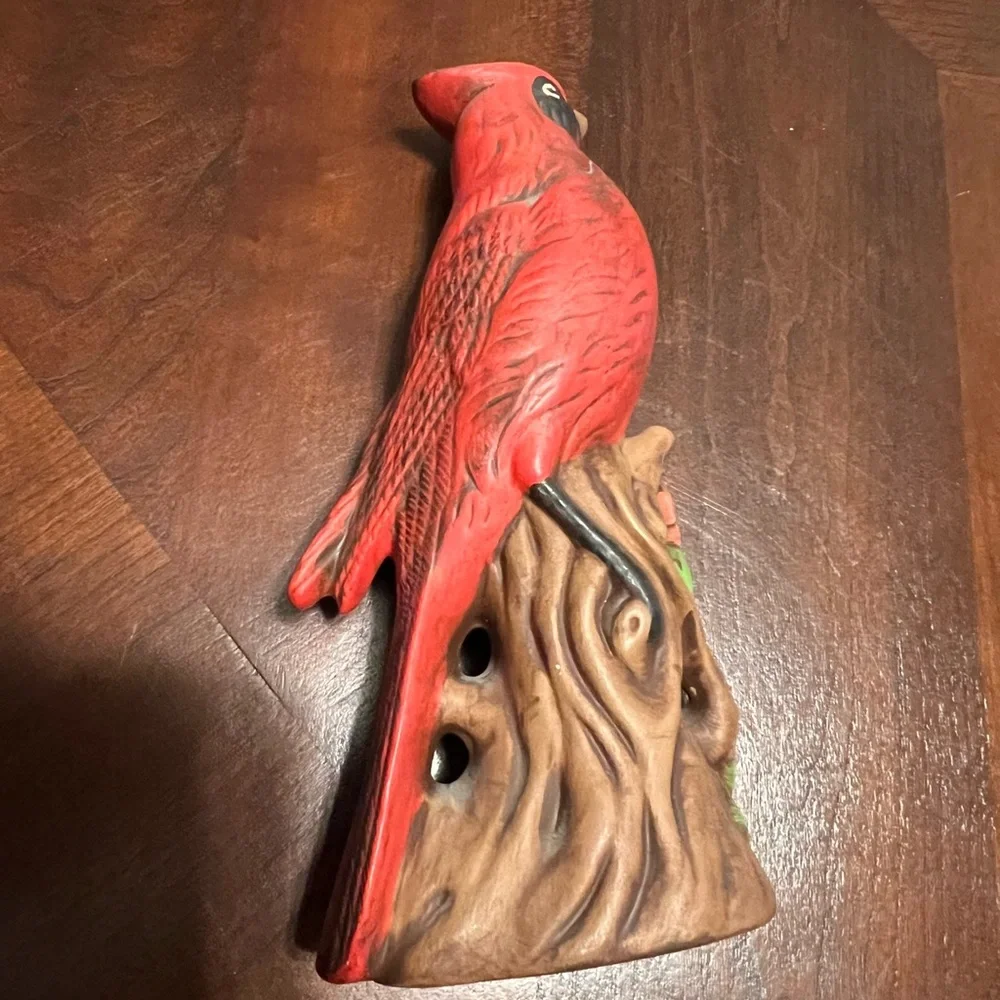 Vintage Cardinal Red Bird Figure